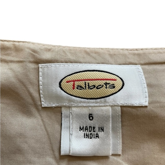 Talbots Jute Crochet A Line Cotton Midi Skirt Womens Size 6 - Picture 2 of 5